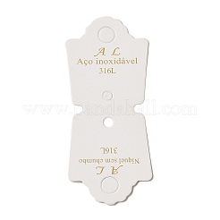 Fold Over Gold Stamping Word Cardboard Paper Jewelry Display Cards for Necklace & Bracelet Storage&nbsp;CDIS-M005-24