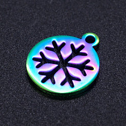 Ion Plating(IP) 201 Stainless Steel Charms&nbsp;STAS-Q201-JN205