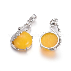 Natural Jade Pendants&nbsp;G-L512-N04