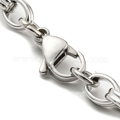 Non-Tarnish 304 Stainless Steel Figaro Chain Bracelet&nbsp;BJEW-C042-01P