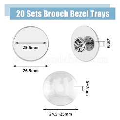 DIY Blank Dome Brooch Making Kit&nbsp;STAS-DC0015-37