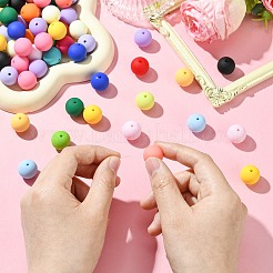 Rubberized Style Opaque Acrylic Beads&nbsp;MACR-CJC0009-02A