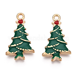 Rack Plating Alloy Enamel Pendants&nbsp;ENAM-N055-124