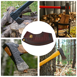 Cowhide Leather Axe Cover&nbsp;AJEW-WH20018-303