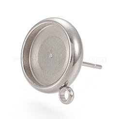 Tarnish Resistant 304 Stainless Steel Stud Earring Findings&nbsp;STAS-K202-04D-P