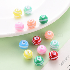 Opaque Striped Acrylic Beads&nbsp;MACR-S373-27A
