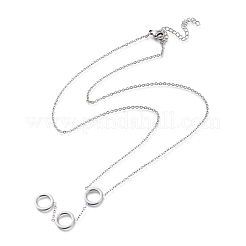 Tarnish Resistant Round Ring 304 Stainless Steel Jewelry Sets&nbsp;SJEW-M097-22P