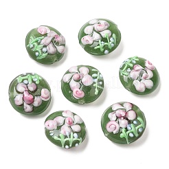 Handmade Bumpy Lampwork Beads Strands&nbsp;LAMP-K027-06I