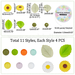 DIY Flower Leaf Bracelet Making Kit&nbsp;DIY-PH0009-33