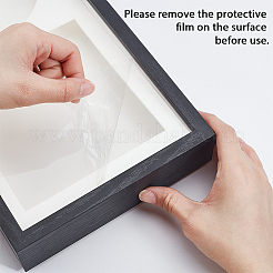 Wooden CD Display Stands with Glass&nbsp;ODIS-WH0108-098
