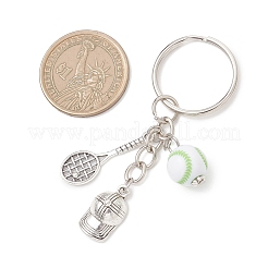 Sports Theme Alloy & Acrylic Keychains&nbsp;KEYC-JKC01451