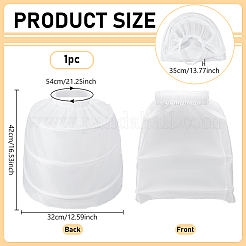 Polyester & Steel Wire Half Oval Wedding Dress Petticoat for Women&nbsp;DIY-WH0591-492A