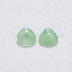 Imitation Jade Glass Charms&nbsp;GLAA-R211-01-A05