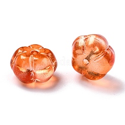 Autumn Theme Transparent Glass Beads&nbsp;GLAA-P049-A01