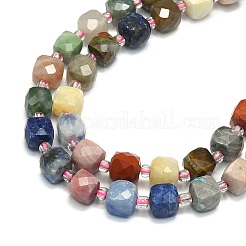 Natural Mixed Gemstone Beads Strand&nbsp;G-I376-D68-01