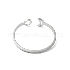 Non-Tarnish 304 Stainless Steel Open Rings&nbsp;STAS-R226-07P