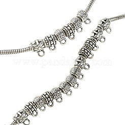 25Pcs 5 Styles Alloy Tube Bails&nbsp;TIBE-YW0001-48