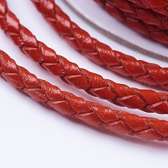 Round Braided Cowhide Cords&nbsp;WL-L009-01H