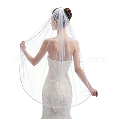 Organza Lace Long Bridal Veils&nbsp;AJEW-WH0596-963B