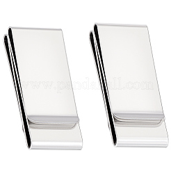 2Pcs Stainless Steel Money Clips&nbsp;AJEW-GF0013-12P