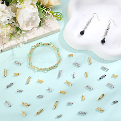80Pcs 4 Styles Stainless Steel Hollow Tube Beads&nbsp;STAS-PA0001-09