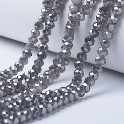 Electroplate Glass Beads Strands&nbsp;EGLA-A034-J6mm-Y01