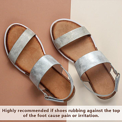 8 Pairs 4 Colors Cloth & Silicone Heel Sticker&nbsp;AJEW-DR0002-24