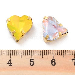Heart Opal Sew On Rhinestones&nbsp;RGLA-G024-08A-G