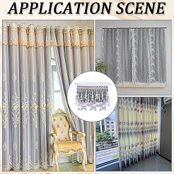 4M Polyester Silk and Plastic Curtain Accessories&nbsp;DIY-CY0002-10B