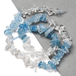 Natural Quartz Crystal & Aquamarine Beads Strands&nbsp;G-L610-A05-01