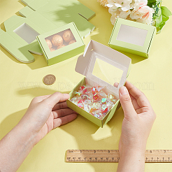Rectangle Paper Folding Shipping Box with Window&nbsp;CON-WH0099-25A