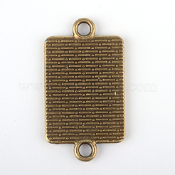 Vintage Tibetan Style Alloy Connector Cabochon Bezel Settings&nbsp;X-TIBE-M016-08AB-NF