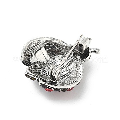 Alloy Rhinestone Brooches for Backpack Clothes&nbsp;JEWB-M068-03AS