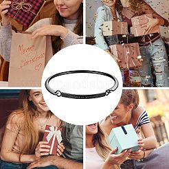 Fashion Engraved Brass Inspirational Bangle&nbsp;JB247D