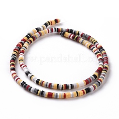 Handmade Polymer Clay Beads Strands&nbsp;CLAY-R089-3mm-012