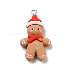 Christmas Opaque Resin Pendants&nbsp;X-RESI-G043-A06