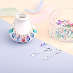 200Pcs 2 Style Transparent Glass Charms&nbsp;GLAA-TA0001-12