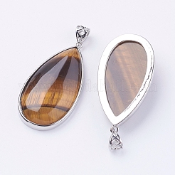 Natural Tiger Eye Big Pendants&nbsp;G-I184-02
