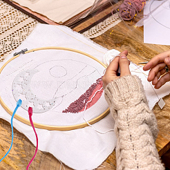 Glitter Acrylic Thread Winding Boards&nbsp;DIY-WH0581-17