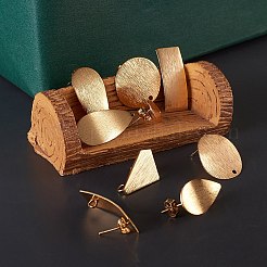 24Pcs 6 Styles Brass Stud Earrings Findings&nbsp;KK-SZ0001-52