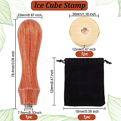1Pc Golden Tone Brass Stamp Head&nbsp;DIY-OC0004-51K