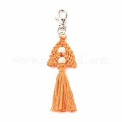 Polycotton(Polyester Cotton) Tassel Keychain&nbsp;KEYC-JKC00315