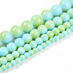 Baking Paint Glass Beads Strands&nbsp;DGLA-N003-4mm-C04