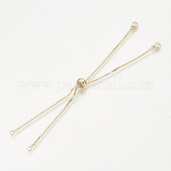 Brass Slider Bracelets Making&nbsp;MAK-R025-02G