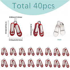 40Pcs Alloy Enamel Pendant&nbsp;ENAM-SC0006-55