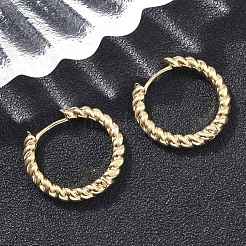 Brass Hoop Earrings&nbsp;EJEW-D320-22G