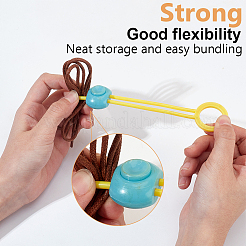 9Pcs 3 Colors ABS Plastic and TPE Plastic Cable Ties&nbsp;FIND-DR0001-62