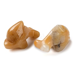 Natural Topaz Jade Carved Healing Dolphin Figurines&nbsp;G-B062-01D