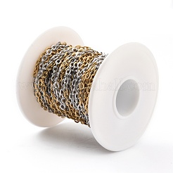 Two Tone 304 Stainless Steel Cable Chains&nbsp;CHS-B001-04