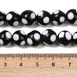 Handmade Lampwork Beads&nbsp;LAMP-D002-10mm-01J
